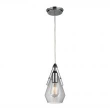 ELK Home 46171/1 - Duncan 1 Light Pendant In Polished Chrome And Cl