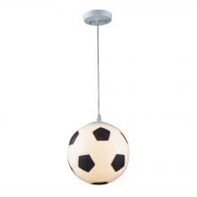 ELK Home 5123/1 - Novelty 1-Light Mini Pendant in Silver with Soccer Ball Motif