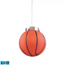 ELK Home 5137/1-LED - Novelty 1 Light LED Basketball Pendant In Satin