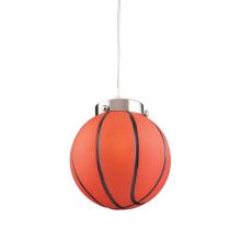 ELK Home 5137/1 - Novelty 1 Light Basketball Pendant In Satin Nick