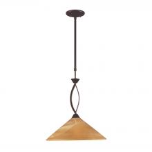 ELK Home 6550/1 - Elysburg 1 Light Pendant In Aged Bronze And Tea