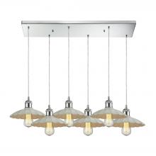 ELK Home 67051/6RC - Corrine 6 Light Pendant In Polished Chrome And W