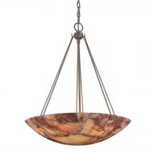 ELK Home 9025/6 - Marbled Stone 6 Light Pendant In Matte Nickel