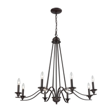 ELK Home CN110821 - Thomas - Farmington 36'' Wide 8-Light Chandelier - Oil Rubbed Bronze