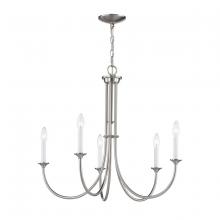 ELK Home CN340422 - Thomas - Meadowview 28'' Wide 5-Light Chandelier - Brushed Nickel