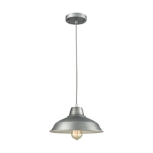 ELK Home CN770148 - Thomas - Classic Loft 11'' Wide 1-Light Mini Pendant - Weathered Zinc