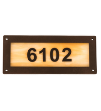 Meyda Tiffany 195165 - 9.5" Wide Personalized Street Address Sign